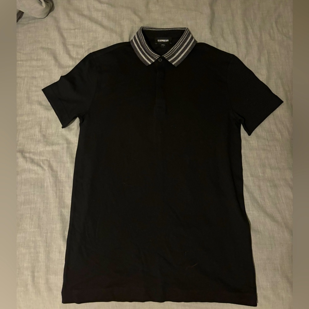 Black Express polo shirt
